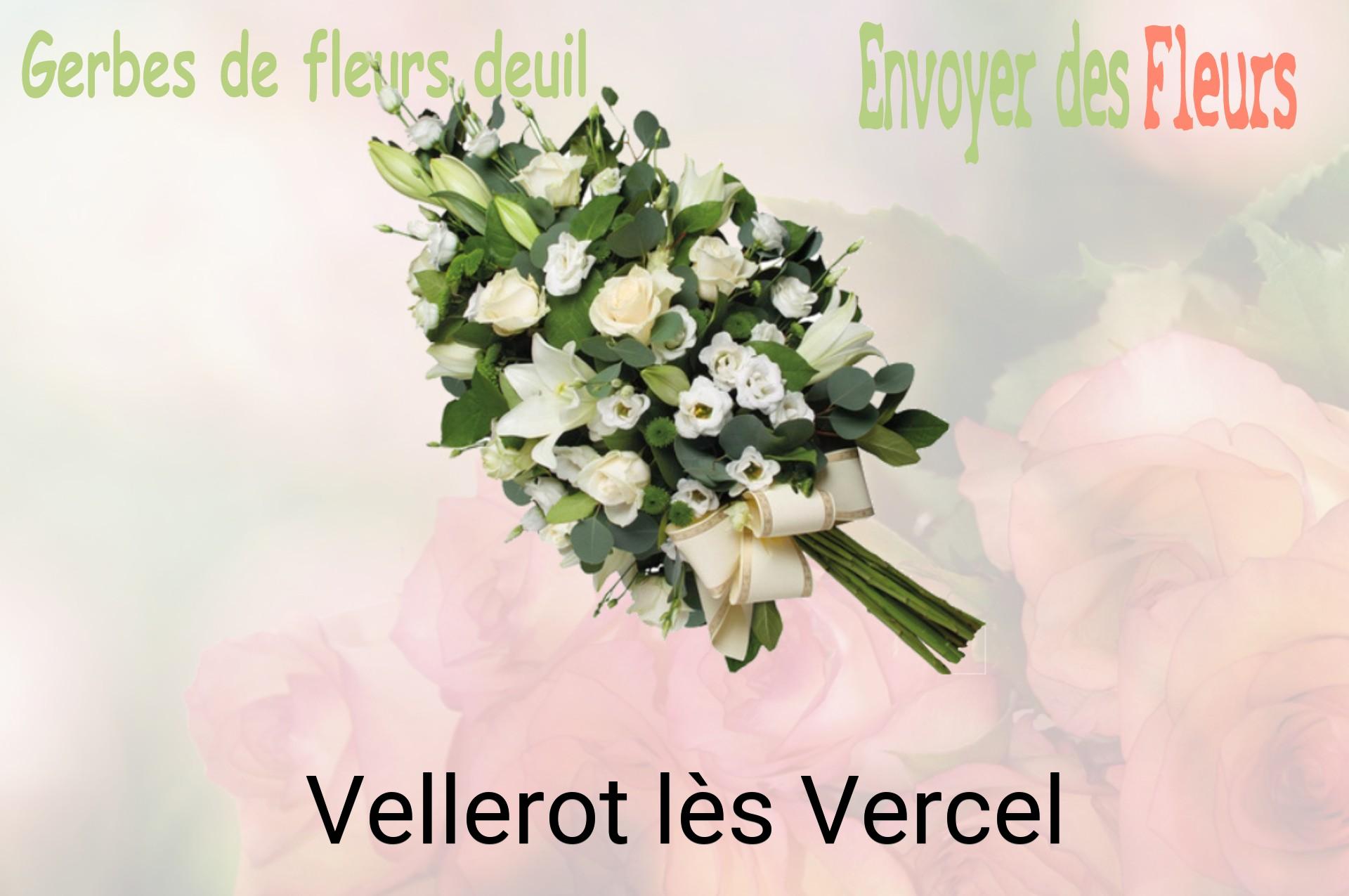 Gerbe de fleurs de deuil livrée à Vellerot-lès-Vercel